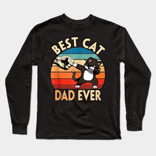 Best Cat Dad Ever Cat Dad Father Vintage Yx Long Sleeve T-Shirt